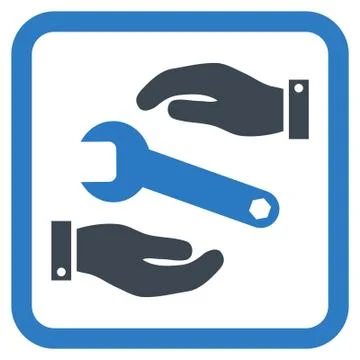 Service Flat Vector Icon Stock Illustration