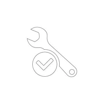 Service. flat vector icon Stock Illustration