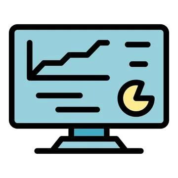 Service goal icon vector flat Stock Illustration