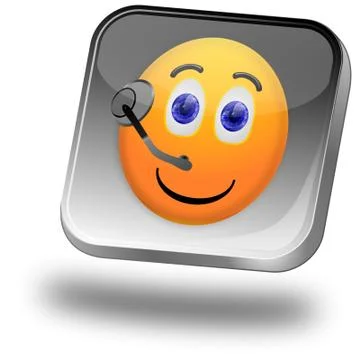 Service Hotline Button Stock Illustration