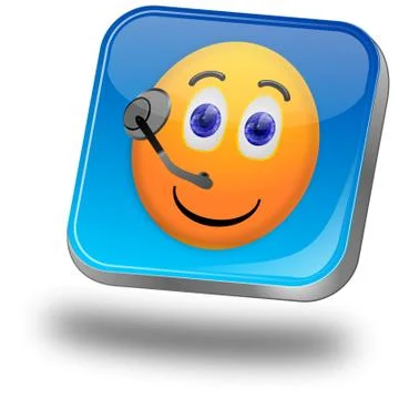 Service Hotline Button Stock Illustration