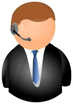 Service Hotline Icon Stock Illustration