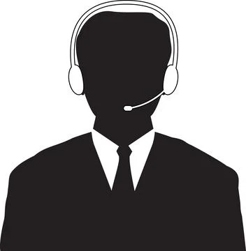 Service icon, Customer support Representative, call reception service, clie.. Stock Illustration