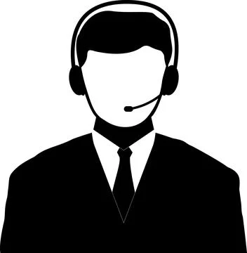 Service icon, Customer support Representative, call reception service, clie.. Illustrazione stock