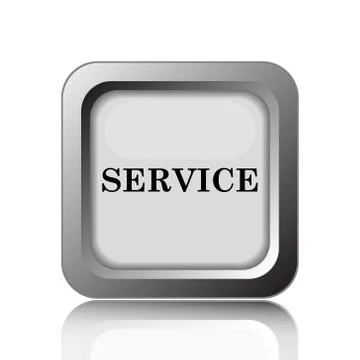 Service icon. Internet button on white background.. Stock Illustration