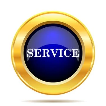 Service icon. Internet button on white background.. Stock Illustration