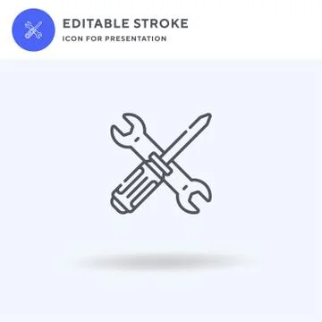 Service icon vector, filled flat sign, solid pictogram isolated on white, log イラスト素材
