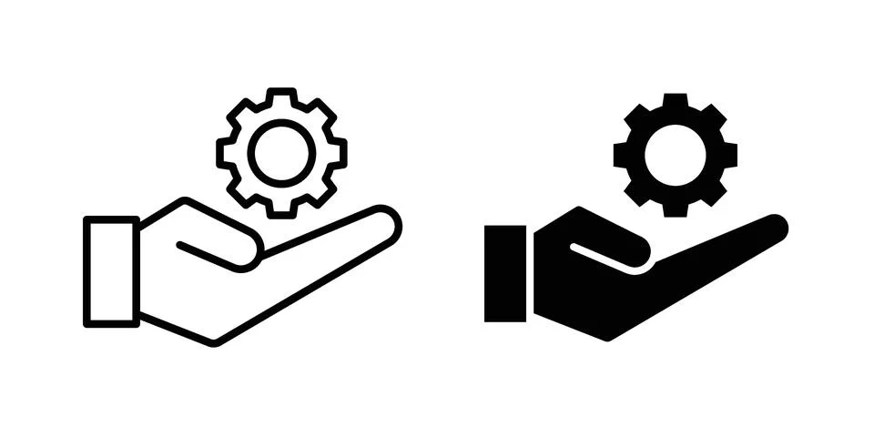 Service icon for web projects Stock Illustration