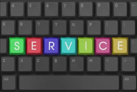 Service 스톡 일러스트