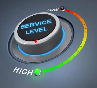 Service level Stock-Illustration