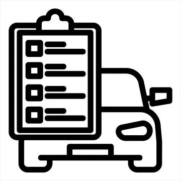 Service line icon vector illustration isolated on white background Stock Illustration
