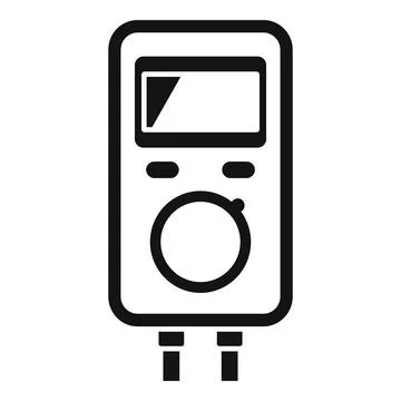 Service multimeter icon simple . Phone broken Stock Illustration