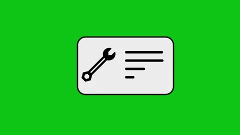 Service order form animation with wrench icon appearing on white paper agai.. Stock Footage 346496754