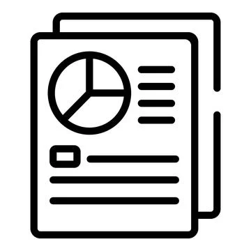 Service paper icon outline vector. Social business Stock Illustration