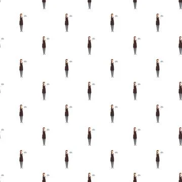 Service pattern with waiters holding covered serving dishes Stock Illustration