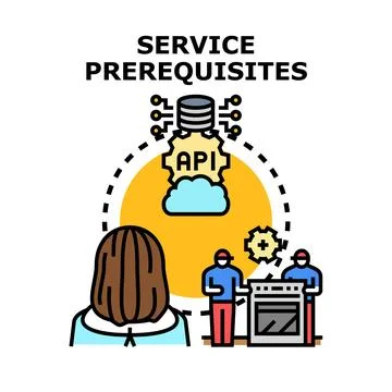Service prerequisites for software api development and integration イラスト素材