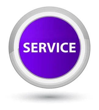 Service prime purple round button Stock Illustration