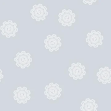 Service quality line seamless pattern Stock Illustration