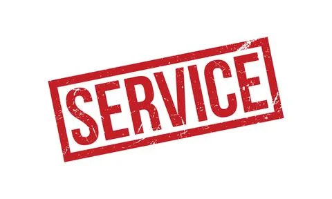 Service Rubber Stamp Seal Vector Stock Illustration