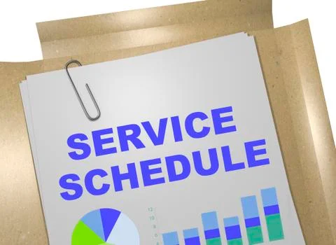 Service Schedule concept Illustration