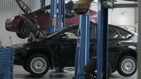 Service station Stock Footage 22154497