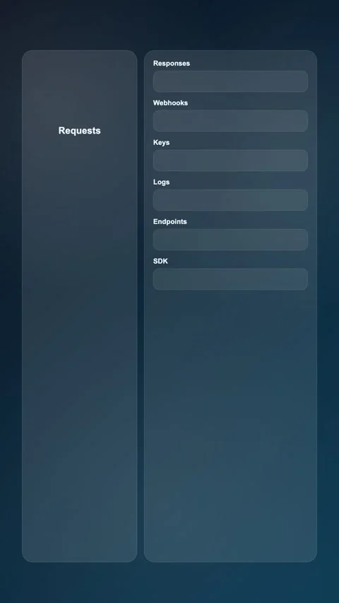 Service Status Workspace Modern Gradient SaaS Interface Vertical Animation 動画素材 345155136