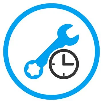 Service Time Rounded Icon Stock-Illustration