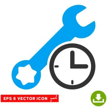 Service Time Vector Eps Icon Stock-Illustration