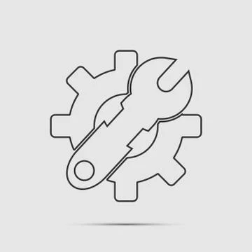 Service Tool icon Stock Illustration