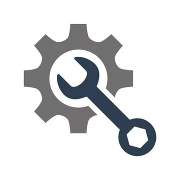 Service tool icon on white background. Stock Illustration