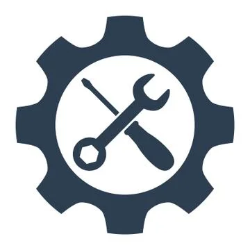 Service tool icon on white background. Stock Illustration
