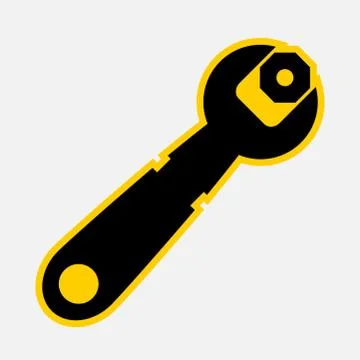Service Tool icon on white background,Simple design style.vector illustration Stock Illustration