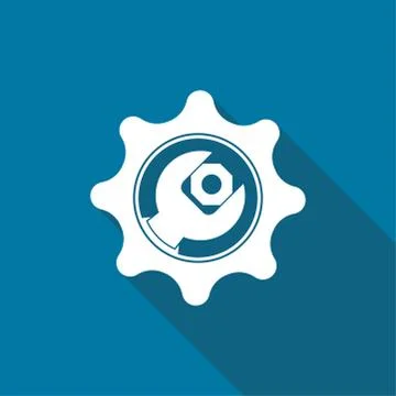 Service Tool icon on white background,Simple design style.vector illustration Stock Illustration