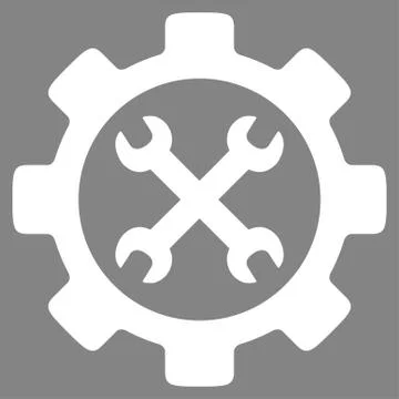 Service Tools Flat Icon Stock Illustration