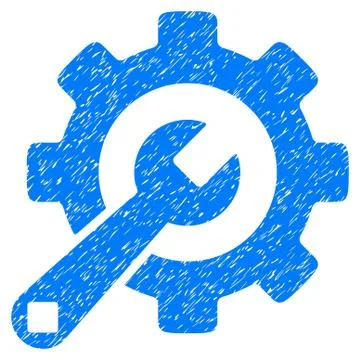 Service Tools Grainy Texture Icon Illustrazione stock