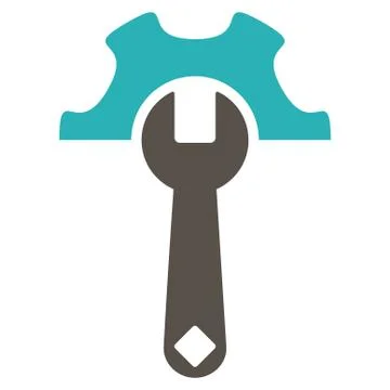 Service Tools Icon Illustrazione stock