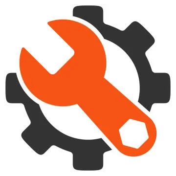 Service Tools Icon Illustrazione stock