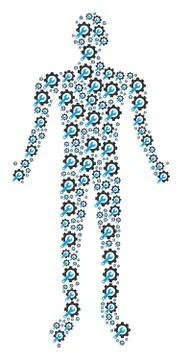 Service Tools Man Figure Stock Illustration