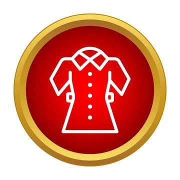 Service uniform icon representing worker apparel and clothing 스톡 일러스트