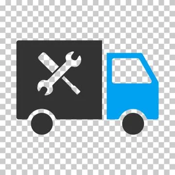 Service Van Vector Eps Icon 库存插图