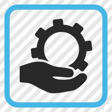 Service Vector Icon In a Frame Illustrazione stock