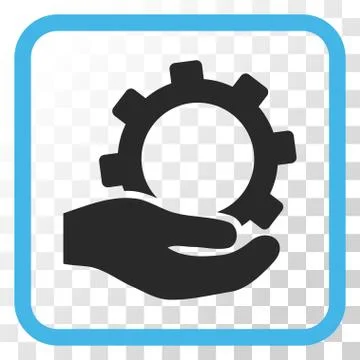 Service Vector Icon In a Frame イラスト素材