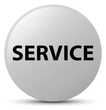 Service white round button Stock Illustration
