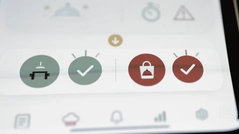 Service workflow separates active and locked kitchen stages Stock Footage 346603363