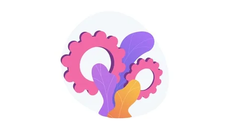 Services 4K loop animation Stock Footage 132925172