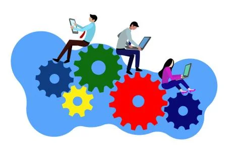 Services flat vector イラスト素材