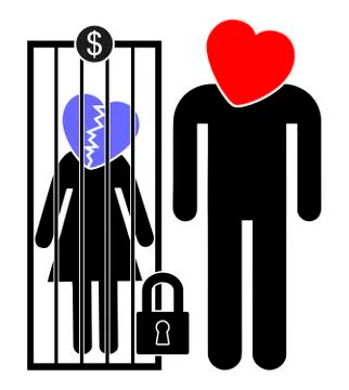 Servile Marriage Stock-Illustration