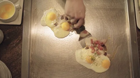 Serving breakfast Stock Footage 72426221