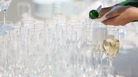 Serving Champagne Stock-Footage 51864478