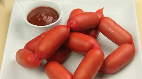 Serving Cheerios With Ketchup Close Up Stock Footage 39451377